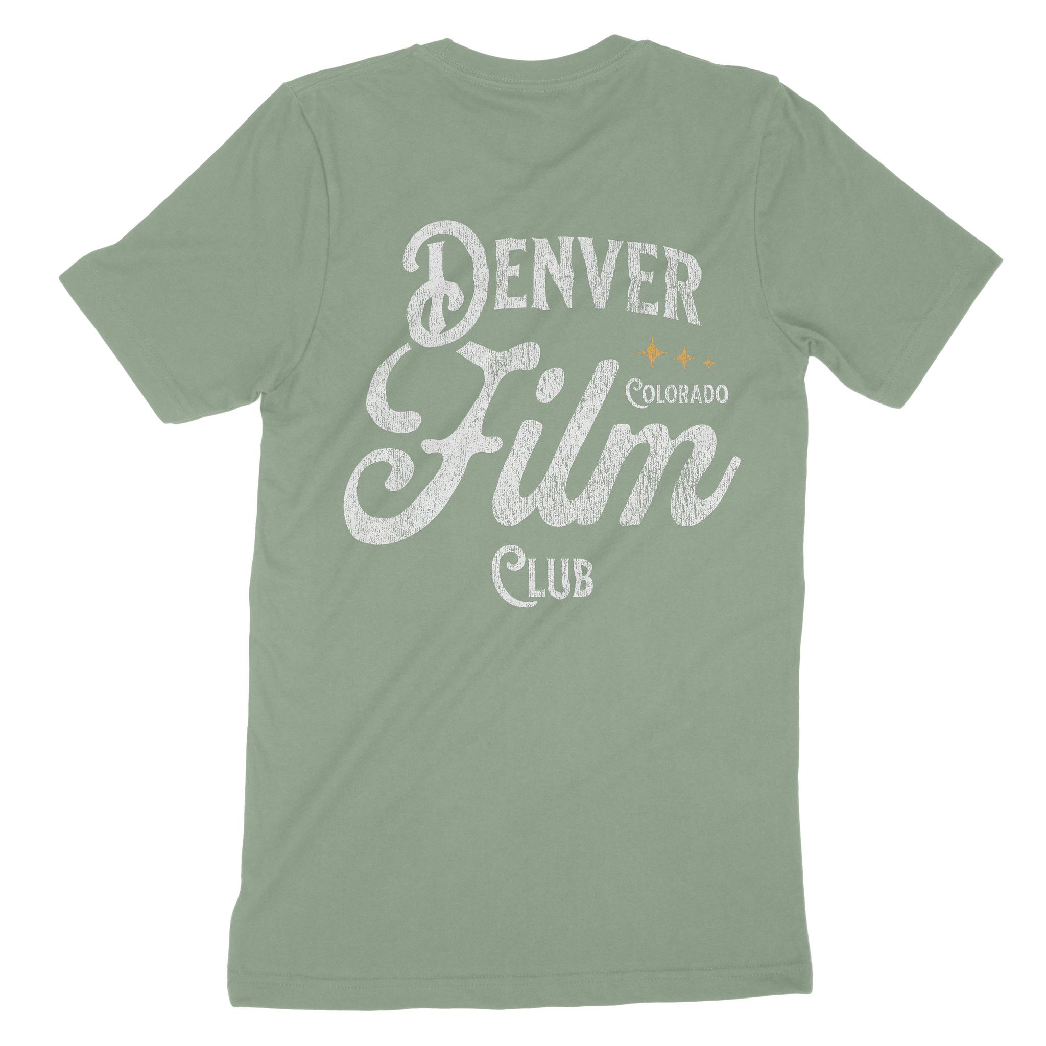Denver Film Club T-Shirt Sage back