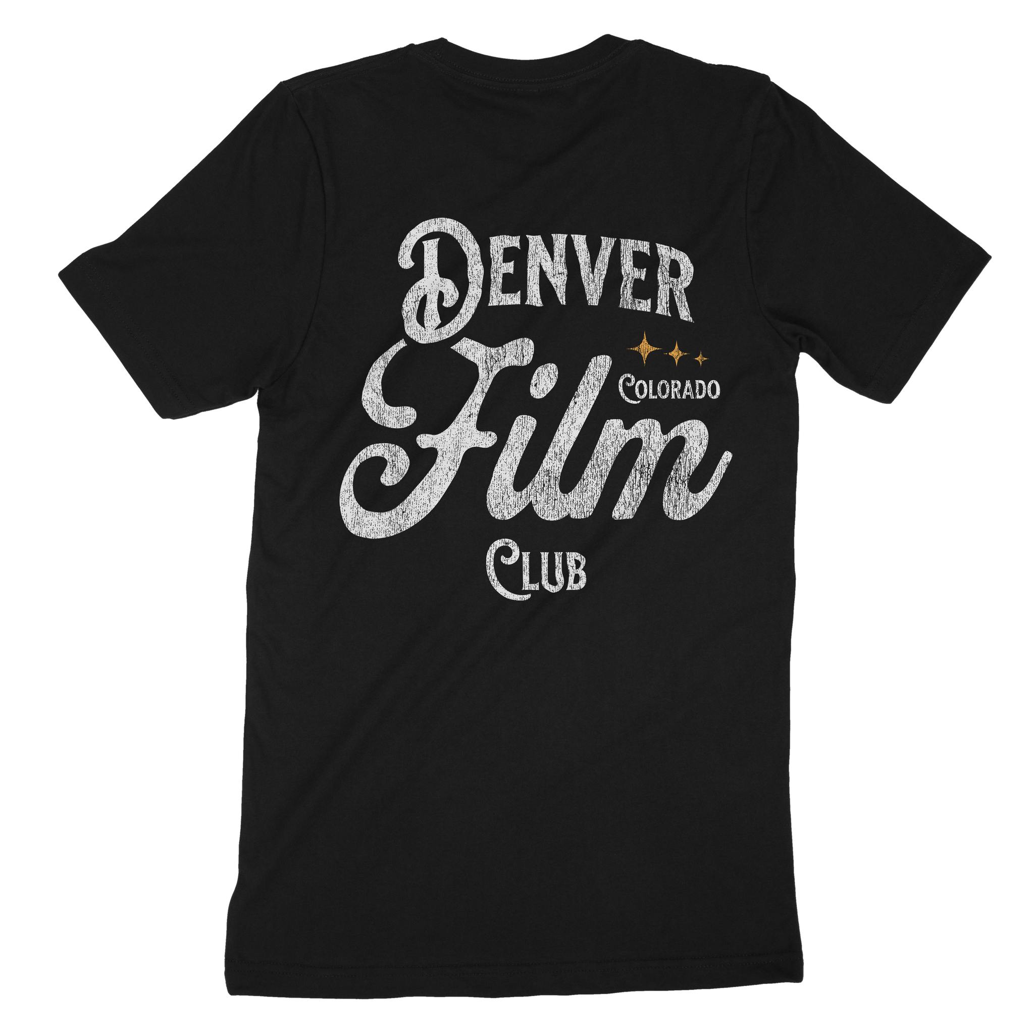 Denver Film Club T-Shirt Vintage Black back