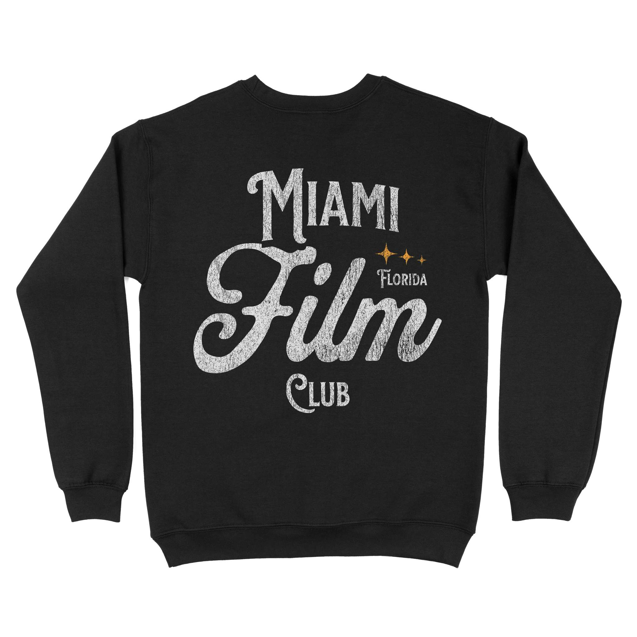 Miami Film Club Crewneck Black back
