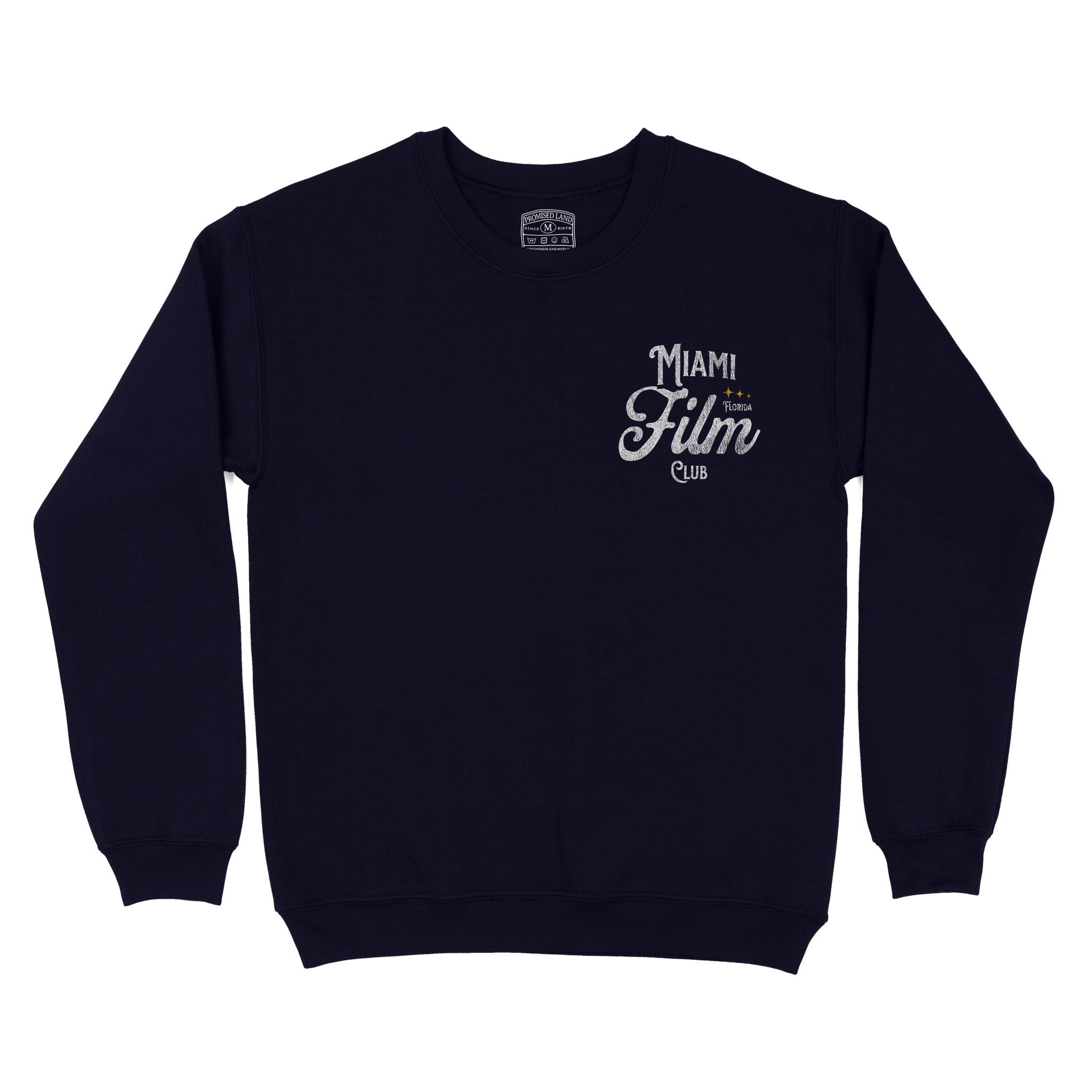 Miami Film Club Crewneck Navy front