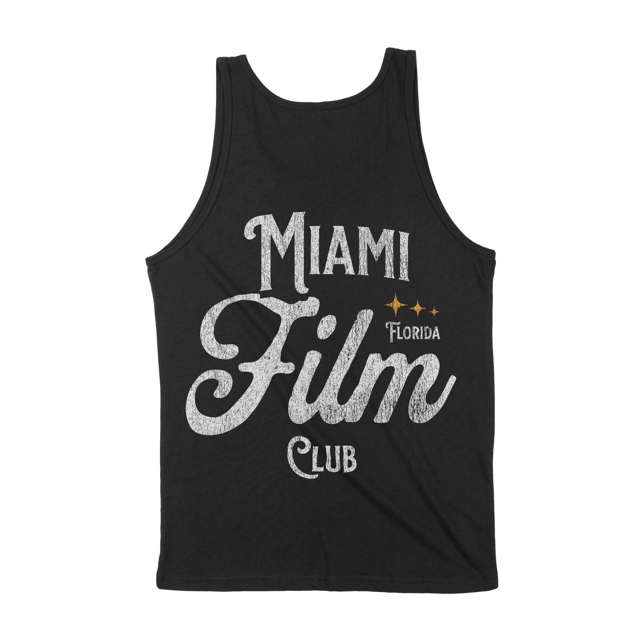 Miami Film Club Tank Top Black back