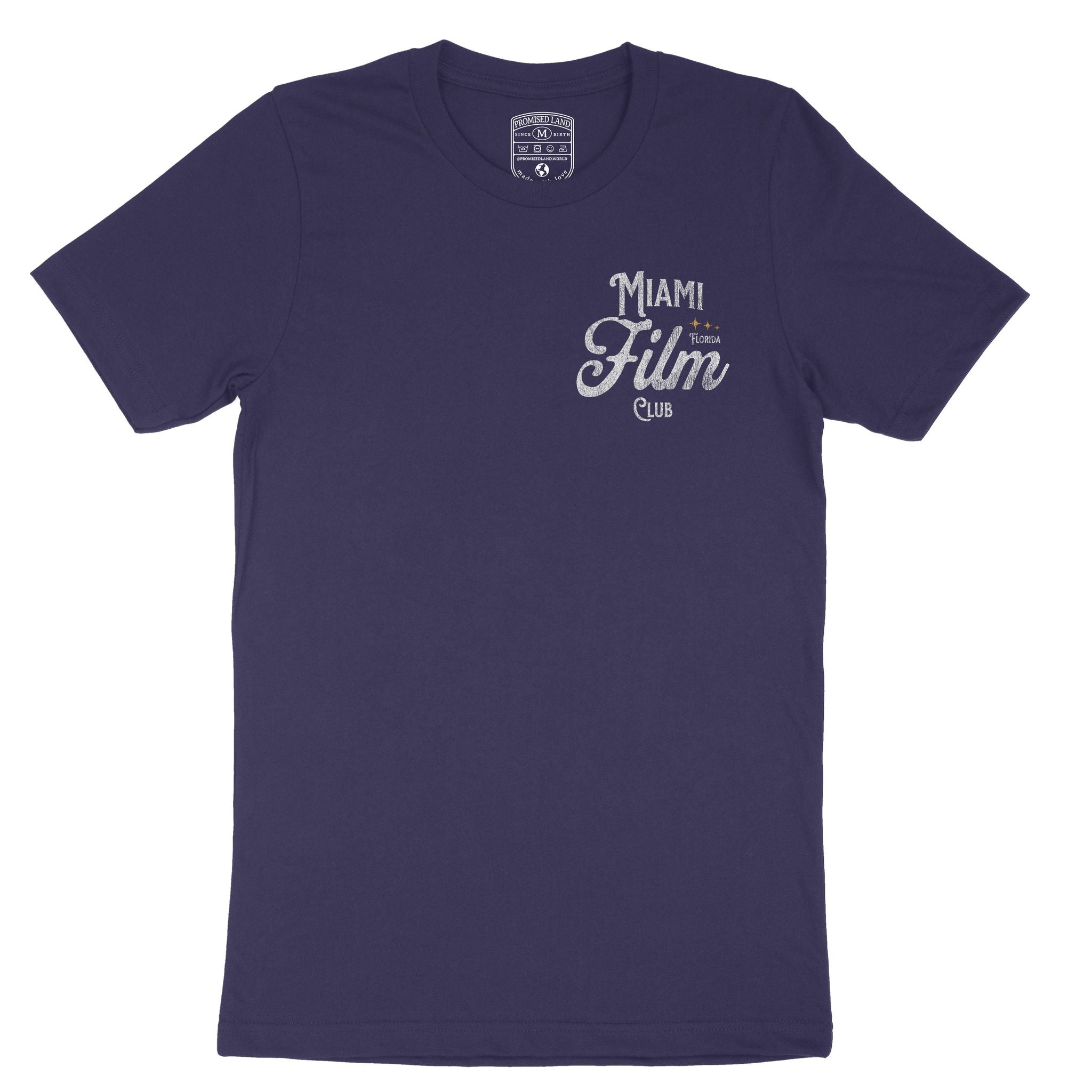 Miami Film Club T-Shirt Navy front
