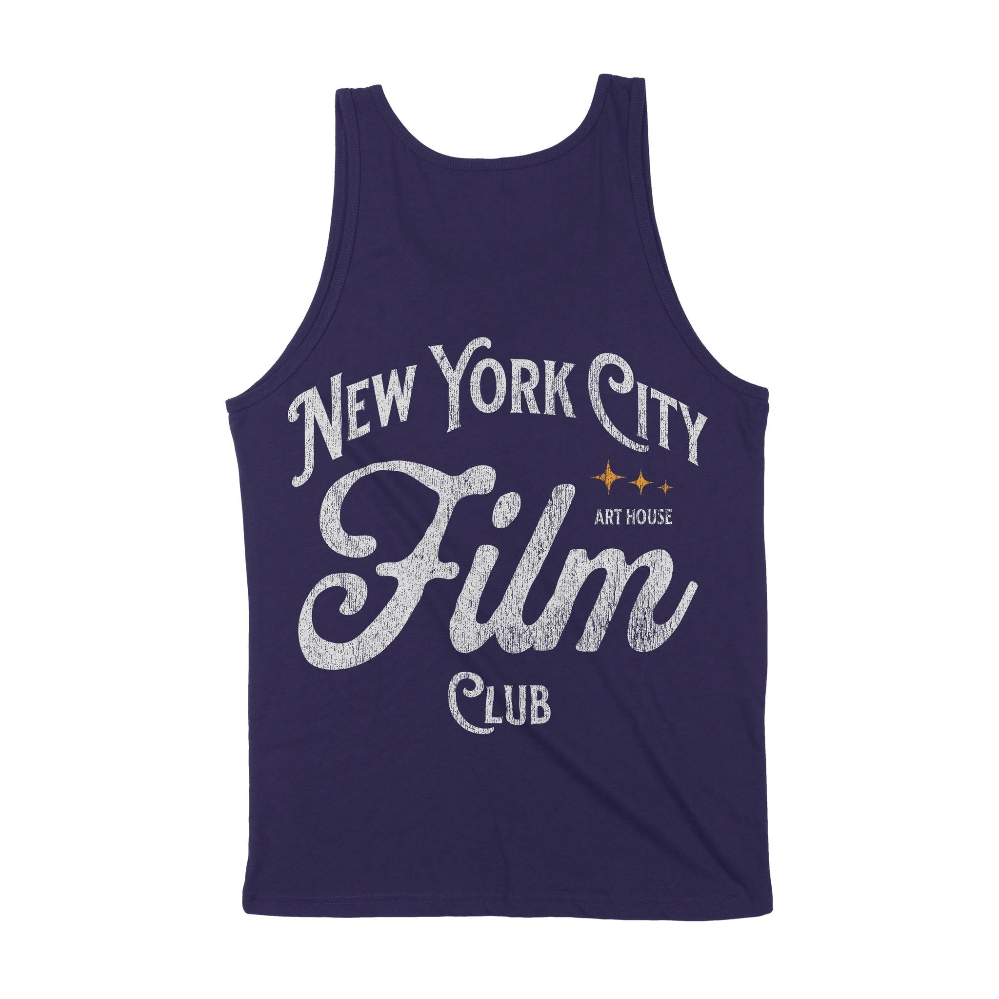 New York Film Club Tank Top Navy back
