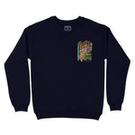Austin Retro Skater Crewneck Navy front