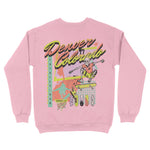 Denver Retro Skater Crewneck Light Pink back