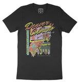 Denver Retro Skater T-Shirt Black front