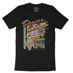Denver Retro Skater T-Shirt Vintage Black front