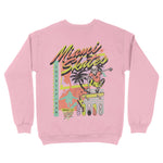 Miami Retro Skater Crewneck Light Pink back