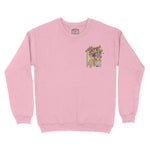 Miami Retro Skater Crewneck Light Pink front