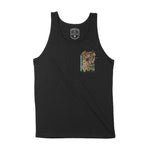 Miami Retro Skater Tank Top Black front