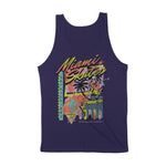 Miami Retro Skater Tank Top Navy back