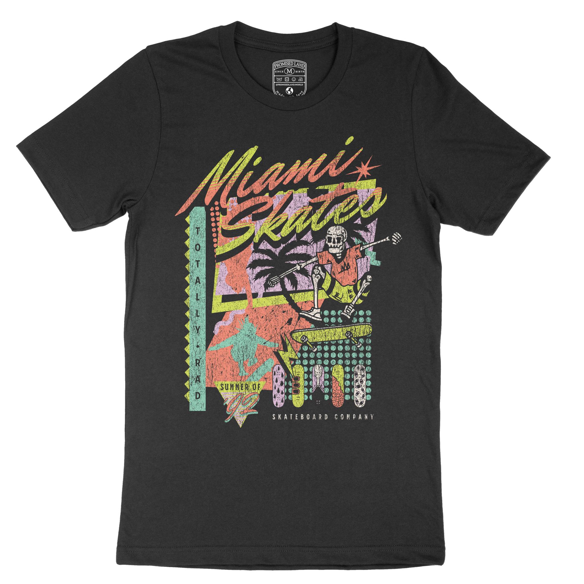 Miami T-Shirt in Black - front view