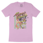 Miami Retro Skater T-Shirt Lilac front