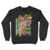 New York Crewneck in Black - back view