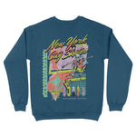 New York Retro Skater Crewneck Indigo_Blue back