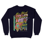 New York Retro Skater Crewneck Navy back