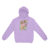 New York Retro Skater Hoodie in Lavender - front view