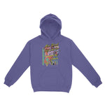 New York Retro Skater Hoodie Violet front