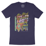 New York Retro Skater T-Shirt Navy front