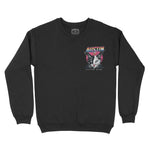 Austin Crewneck in Black - front view