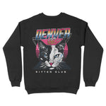 Denver Crewneck in Black - back view