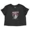 Denver Cropped Tee in Black - front view