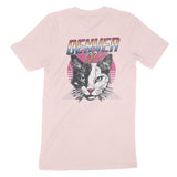 Denver Retro Kitten Club T-Shirt Soft Pink back