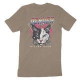 Denver Retro Kitten Club T-Shirt Vintage Brown back