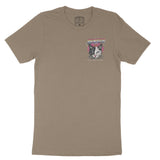 Denver Retro Kitten Club T-Shirt Vintage Brown front