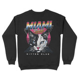 Miami Crewneck in Black - back view