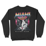 Miami Crewneck in Black - back view