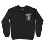 Miami Retro Kitten Club Crewneck Black front