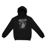 Miami Retro Kitten Club Hoodie Black front