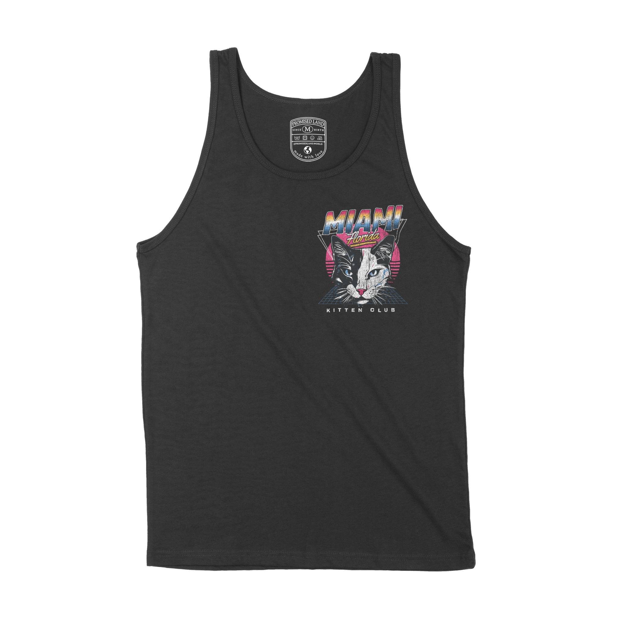 Miami Tank Top in Black - front view