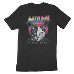 Miami Retro Kitten Club T-Shirt Black back