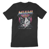 Miami Retro Kitten Club T-Shirt Black back