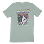 Miami Retro Kitten Club T-Shirt Dusty Blue back