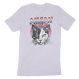 Miami Retro Kitten Club T-Shirt Lavender Dust back