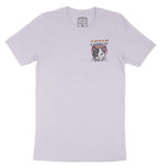 Miami Retro Kitten Club T-Shirt Lavender Dust front