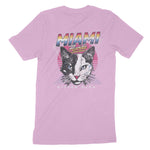 Miami Retro Kitten Club T-Shirt Lilac back