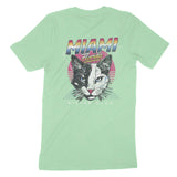 Miami Retro Kitten Club T-Shirt Mint back