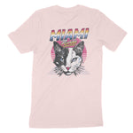 Miami Retro Kitten Club T-Shirt Soft Pink back