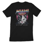 Miami Retro Kitten Club T-Shirt Vintage Black back