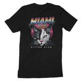 Miami Retro Kitten Club T-Shirt Vintage Black back