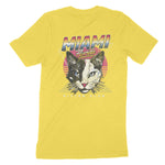 Miami Retro Kitten Club T-Shirt Yellow back