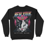New York Retro Kitten Club Crewneck Black back