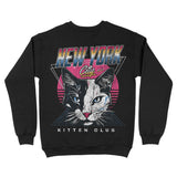 New York Retro Kitten Club Crewneck Black back