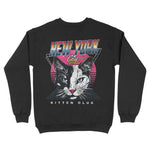 New York Crewneck in Black - back view