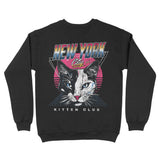 New York Crewneck in Black - back view