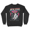 New York Crewneck in Black - back view